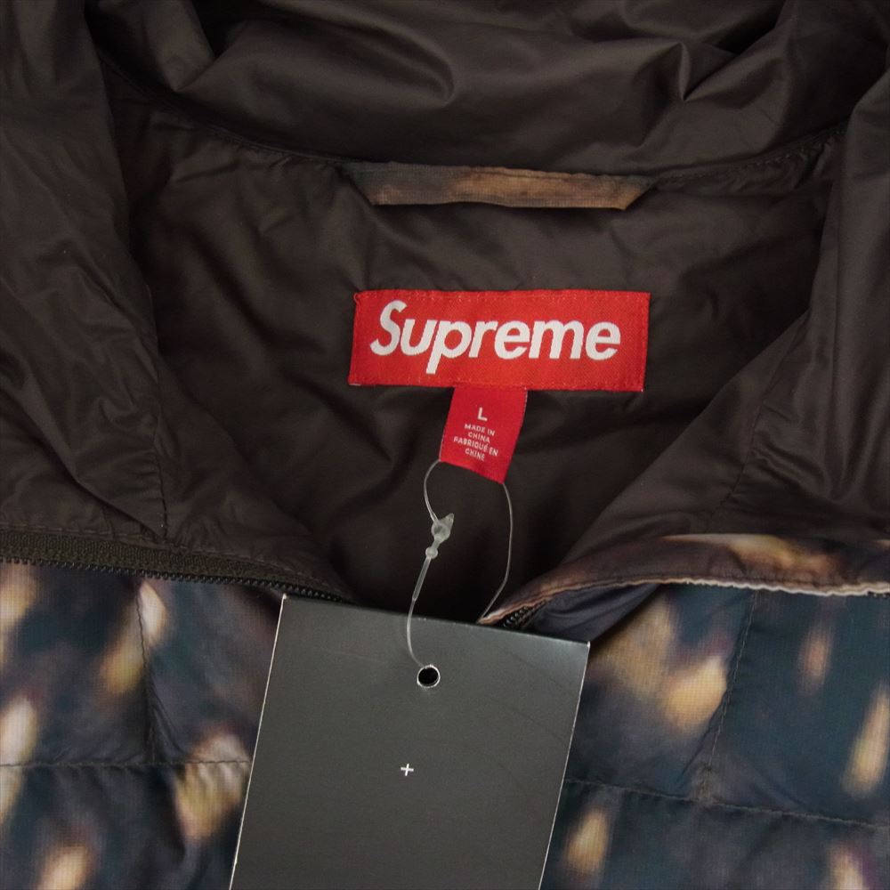 Supreme シュプリーム 23AW Micro Down Half Zip Hooded Pullover Deer マイクロ ダウン ディル ハーフ ジップ ホーデット プルオーバー L【中古】