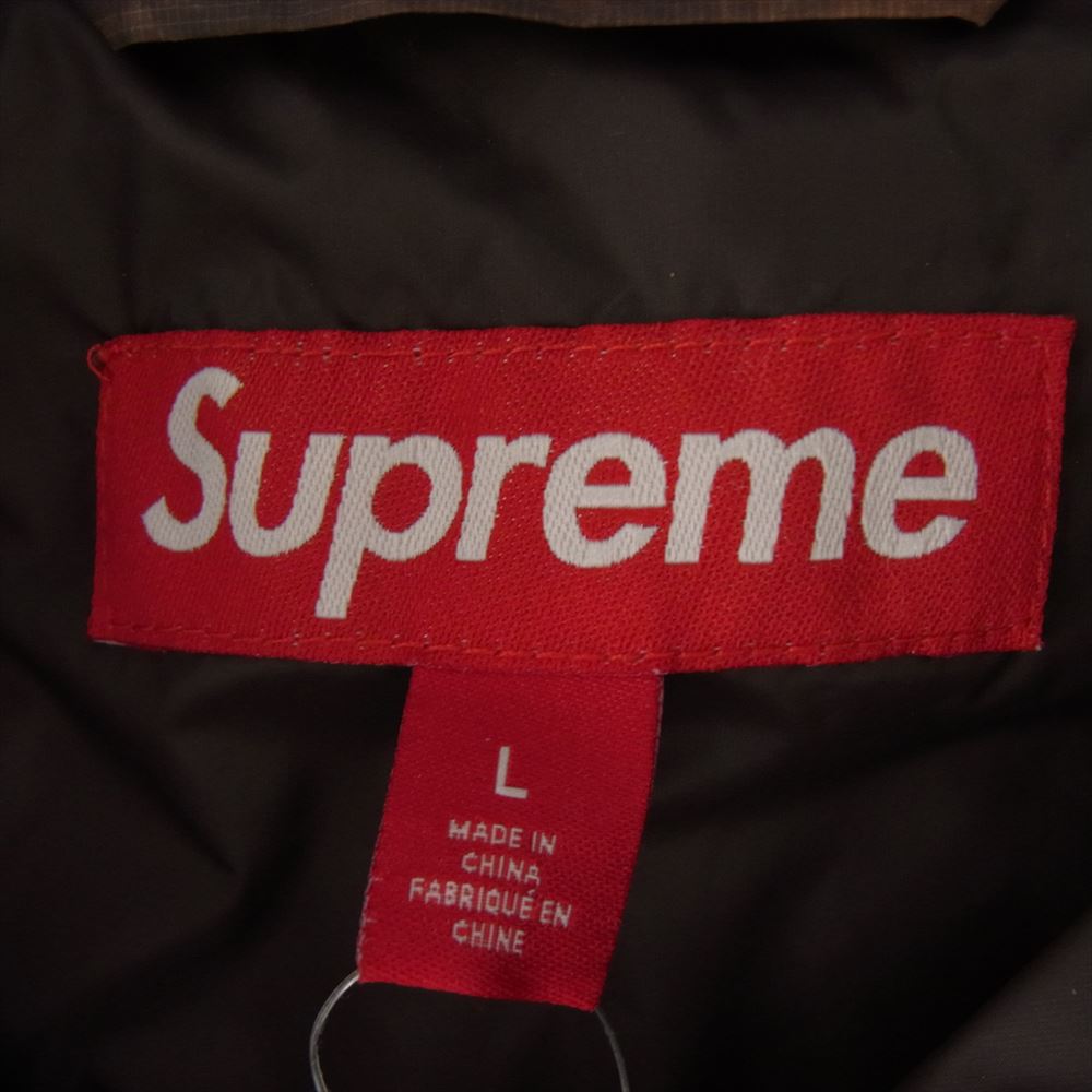 Supreme シュプリーム 23AW Micro Down Half Zip Hooded Pullover Deer マイクロ ダウン ディル ハーフ ジップ ホーデット プルオーバー L【中古】
