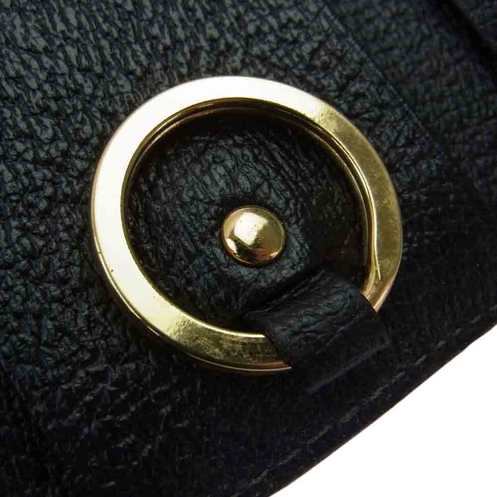 Vivienne Westwood ヴィヴィアンウエストウッド ロゴ 4連 レザー キーケース ブラック系【中古】