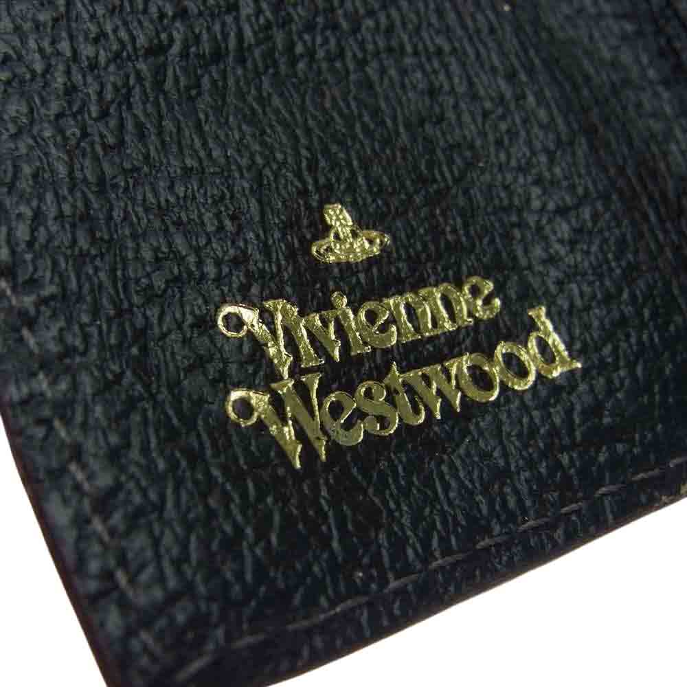 Vivienne Westwood ヴィヴィアンウエストウッド ロゴ 4連 レザー キーケース ブラック系【中古】