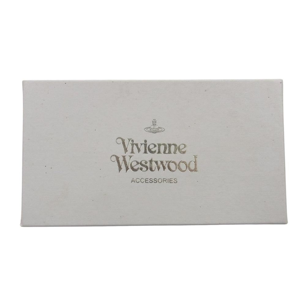Vivienne Westwood ヴィヴィアンウエストウッド ロゴ 4連 レザー キーケース ブラック系【中古】