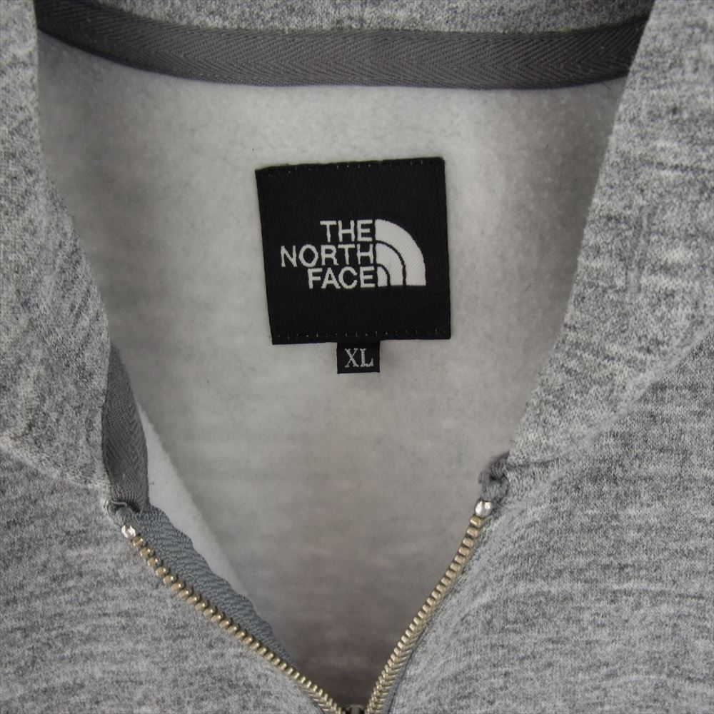 THE NORTH FACE ノースフェイス NT61836 Square Logo Full Zip スクエアロゴ フルジップ パーカー フーディー グレー系 XL【中古】