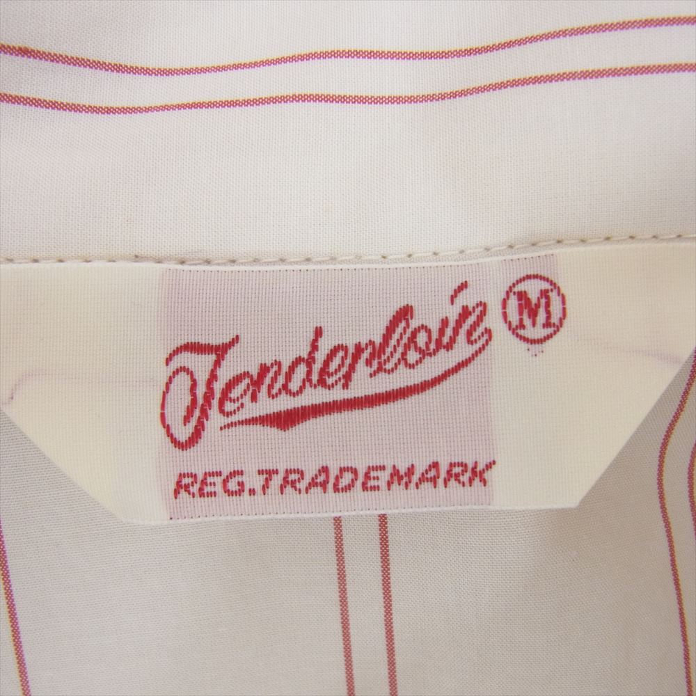 TENDERLOIN テンダーロイン STRIPE WORK SHT S/S ストライプ 半袖 ワーク シャツ M【中古】