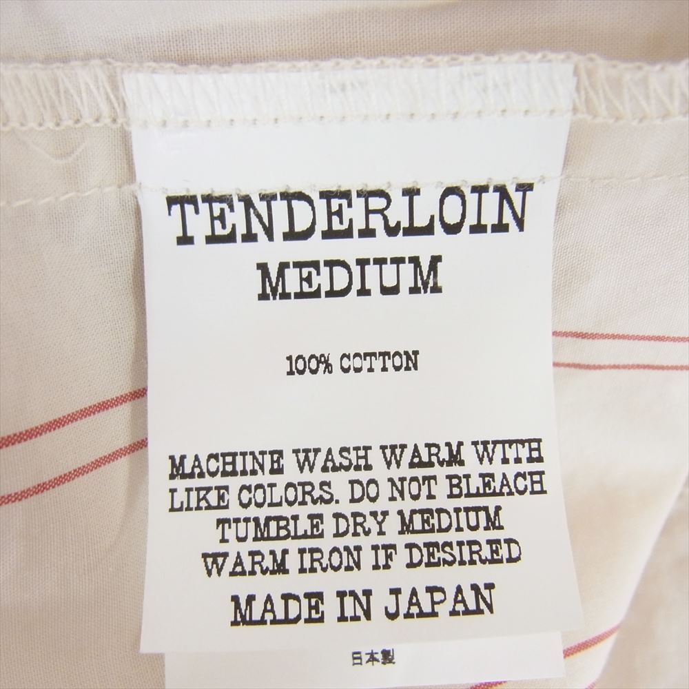TENDERLOIN テンダーロイン STRIPE WORK SHT S/S ストライプ 半袖 ワーク シャツ M【中古】