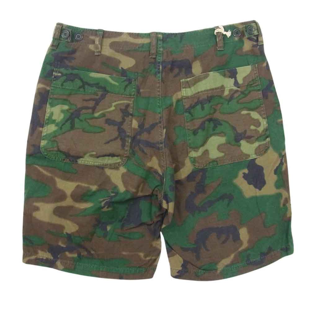 TENDERLOIN テンダーロイン ARMY SHORTS JFC カモフラ 迷彩 ショート パンツ ショーツ グリーン系 M【中古】