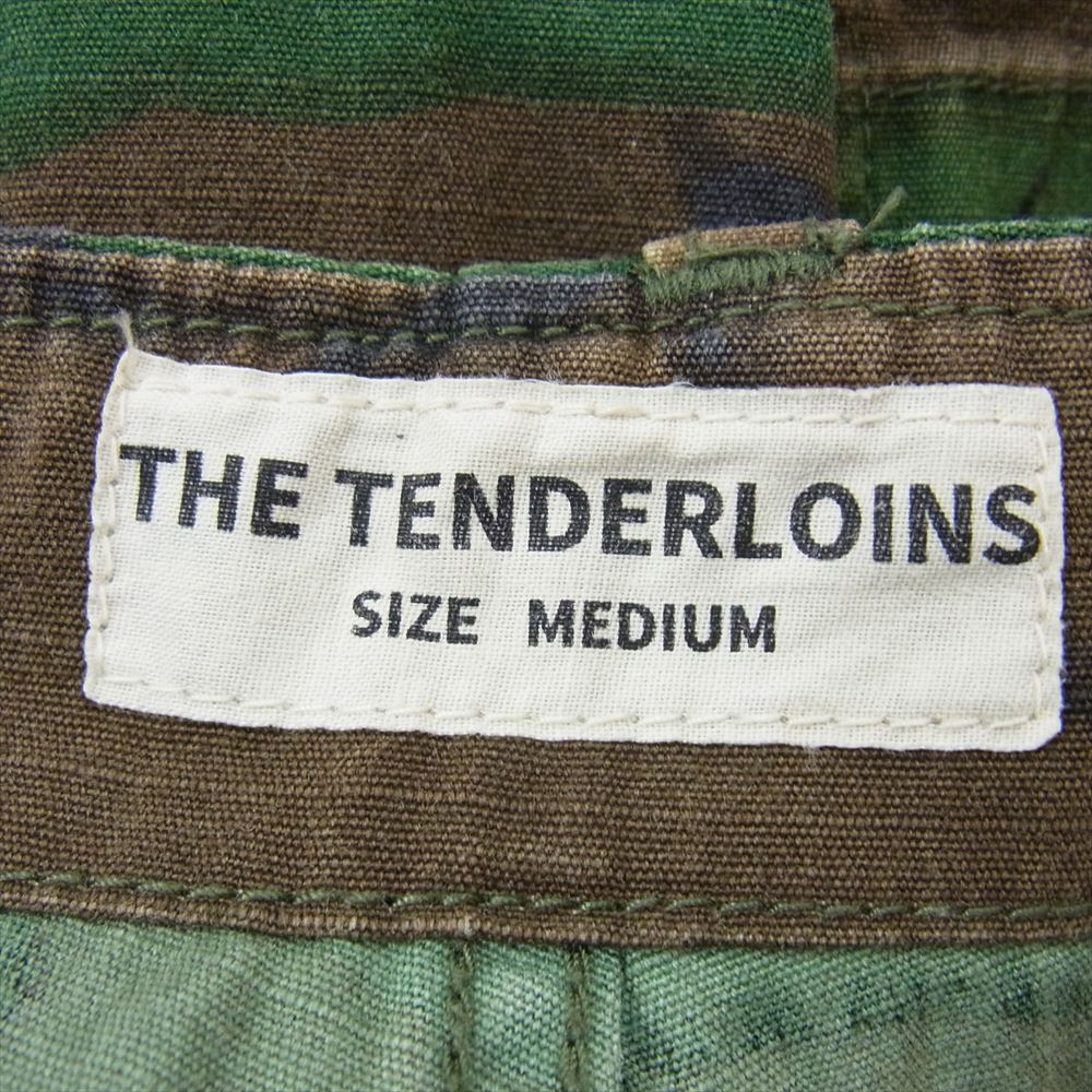 TENDERLOIN テンダーロイン ARMY SHORTS JFC カモフラ 迷彩 ショート パンツ ショーツ グリーン系 M【中古】