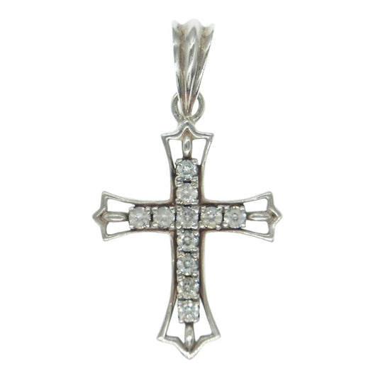 Justin Davis ジャスティンデイビス SPJ435 A2 VICE VERSA ヴァイス ヴァーサ クロス ペンダント トップ シルバー系【中古】