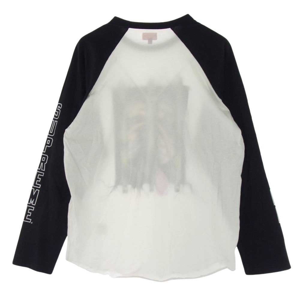 Supreme シュプリーム 20SS Dog Raglan L/S Top ドッグ プリント ラグラン ロングスリーブ ロンT 長袖 Tシャツ ホワイト系 ブラック系 L【中古】