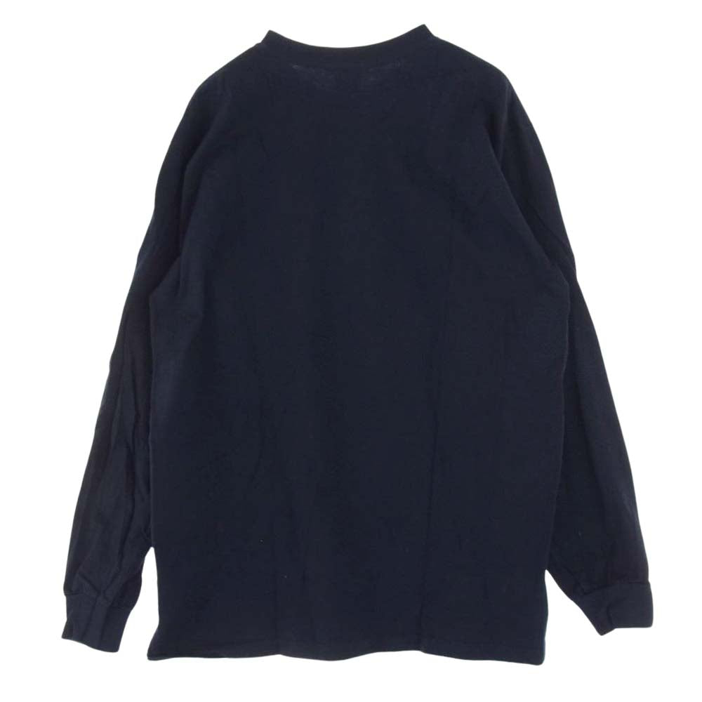 Supreme シュプリーム 20AW Box Logo L/S Tee ボックスロゴ プリント ロングスリーブ 長袖 Tシャツ ロンT ネイビー系 L【中古】