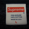 Supreme シュプリーム 20AW Box Logo L/S Tee ボックスロゴ プリント ロングスリーブ 長袖 Tシャツ ロンT ネイビー系 L【中古】