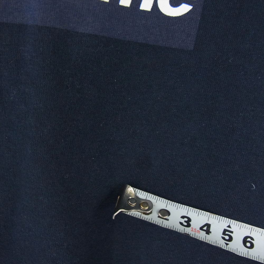 Supreme シュプリーム 20AW Box Logo L/S Tee ボックスロゴ プリント ロングスリーブ 長袖 Tシャツ ロンT ネイビー系 L【中古】