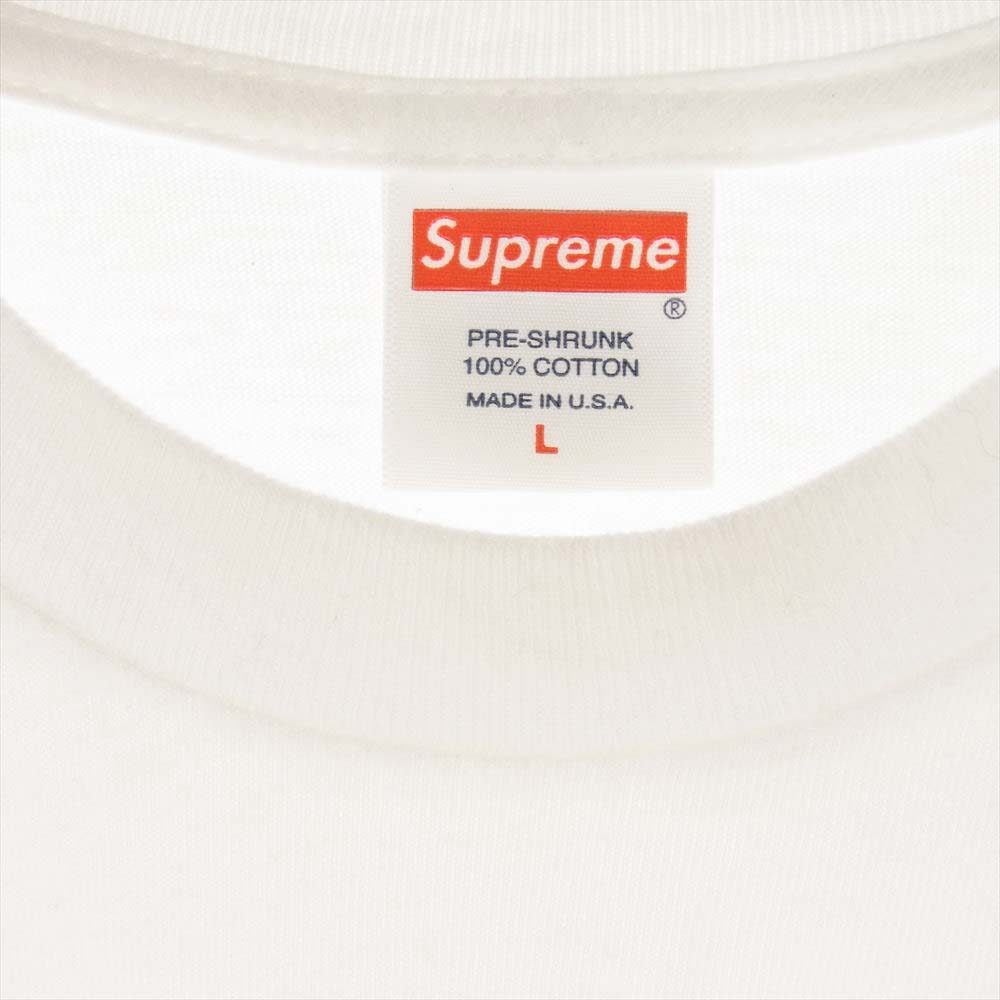 Supreme シュプリーム 19AW Bandana Box Logo Tee バンダナ ボックスロゴ プリント 半袖 Tシャツ ホワイト系 L【中古】