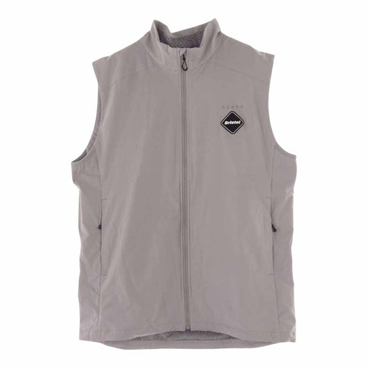 F.C.R.B. エフシーアールビー 23AW FCRB-232043 Bristol STRETCH LIGHT WEIGHT INSULATION VEST ストレッチ ライトウェイト ロゴ パッチ ベスト  グレー系 XL【中古】