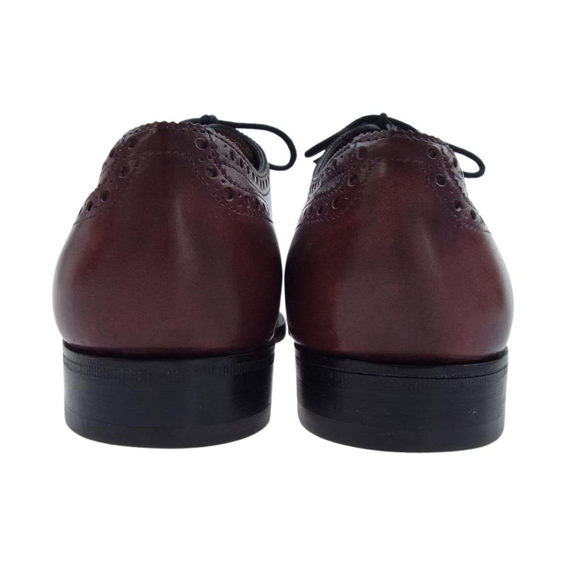 John Lobb ジョンロブ 8695 STOWEY ストーウェイ ウィングチップ レザー オックスフォード シューズ ワインレッド系 6E【中古】