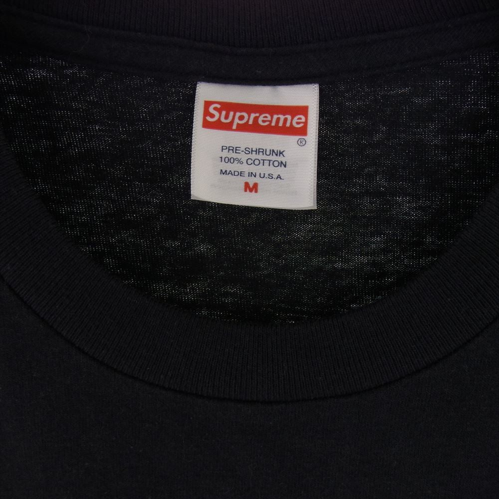 Supreme シュプリーム 23SS  Motion Logo Tee モーションロゴ クルーネック 半袖 Tシャツ ブラック系 M【中古】