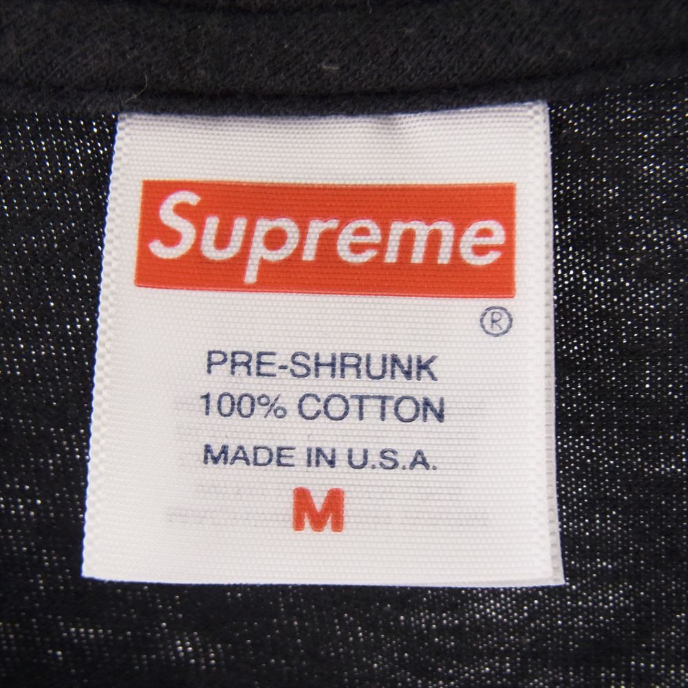 Supreme シュプリーム 23SS  Motion Logo Tee モーションロゴ クルーネック 半袖 Tシャツ ブラック系 M【中古】