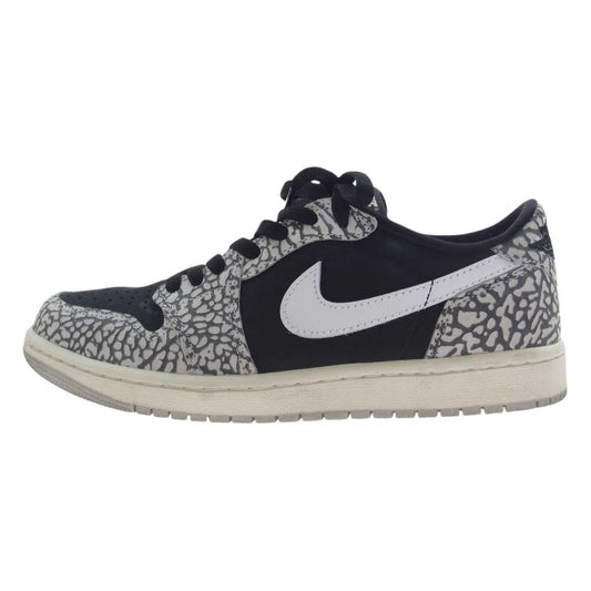 NIKE ナイキ CZ0790-001 Air Jordan 1 Retro Low OG Black Cement エアジョーダン1 レトロ ロー OG ブラックセメント ローカット スニーカー ブラック系 グレー系 ホワイト系 26cm【中古】