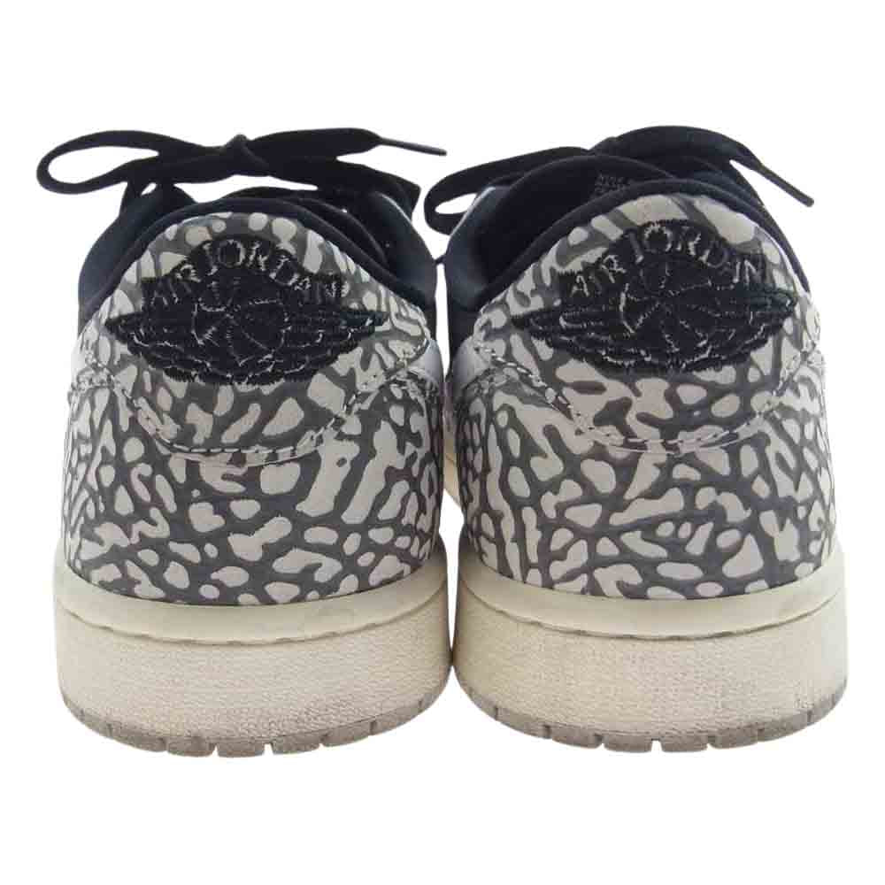 NIKE ナイキ CZ0790-001 Air Jordan 1 Retro Low OG Black Cement エアジョーダン1 レトロ ロー OG ブラックセメント ローカット スニーカー ブラック系 グレー系 ホワイト系 26cm【中古】