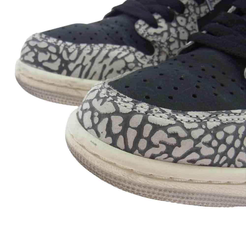 NIKE ナイキ CZ0790-001 Air Jordan 1 Retro Low OG Black Cement エアジョーダン1 レトロ ロー OG ブラックセメント ローカット スニーカー ブラック系 グレー系 ホワイト系 26cm【中古】