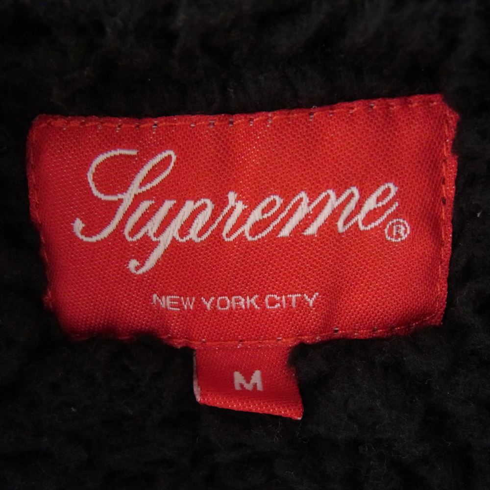 Supreme シュプリーム 22AW Shearling Lined Flannel Shirt シアリング ラインド フランネル シャツ 裏ボア付 グレー系 M【中古】