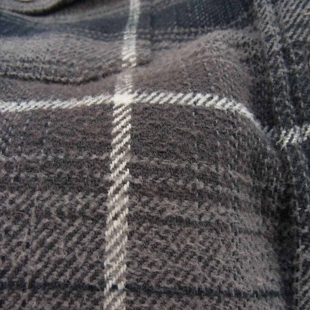 Supreme シュプリーム 22AW Shearling Lined Flannel Shirt シアリング ラインド フランネル シャツ 裏ボア付 グレー系 M【中古】