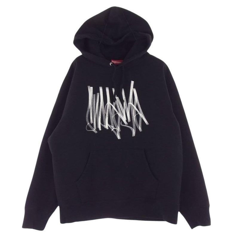 Supreme シュプリーム 22AW Tag Hooded Sweatshirts タグ フーディー スウェット シャツ ブラック系 M【中古】