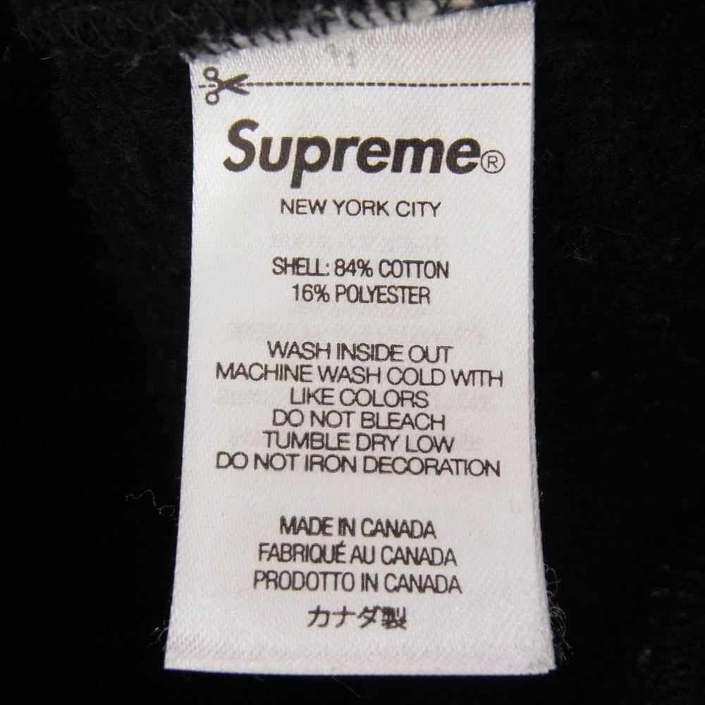 Supreme シュプリーム 22AW Tag Hooded Sweatshirts タグ フーディー スウェット シャツ ブラック系 M【中古】
