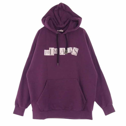 PALM ANGELS パームエンジェルス ロゴ スウェット パーカー  ワインレッド系 M【中古】