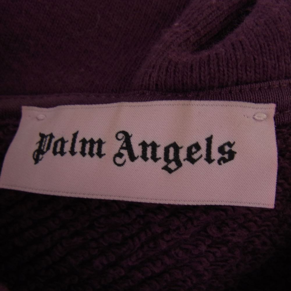 PALM ANGELS パームエンジェルス ロゴ スウェット パーカー  ワインレッド系 M【中古】