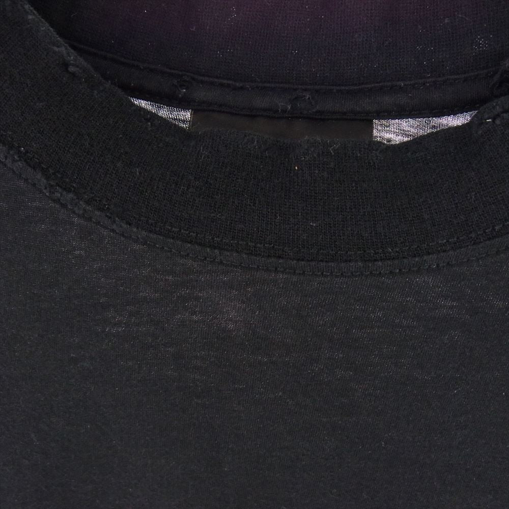 BALENCIAGA バレンシアガ 22SS TJ55 739784 Distressed T-shirt デストロイ ダメージ加工 半袖 Tシャツ ブラック系 XS ポルトガル製【中古】