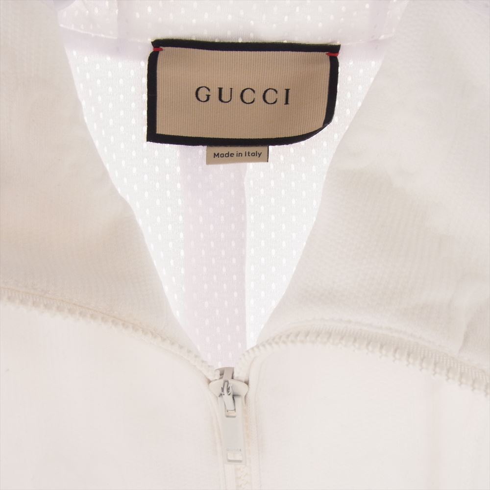 GUCCI グッチ 21AW 693024 GG ジャージー ジャカード ジップ ジャケット ホワイト系 L【中古】