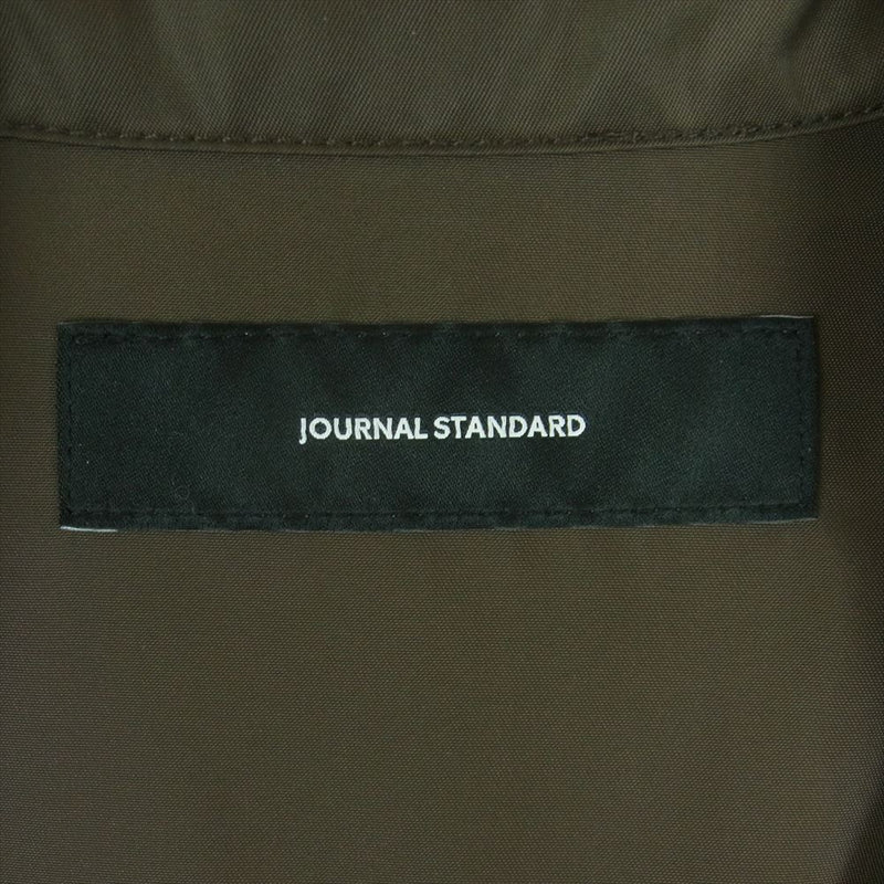 JOURNAL STANDARD ジャーナルスタンダード ナイロン ツイル ロング コーチ ジャケット カーキブラウン系 サイズ表記なし【中古】