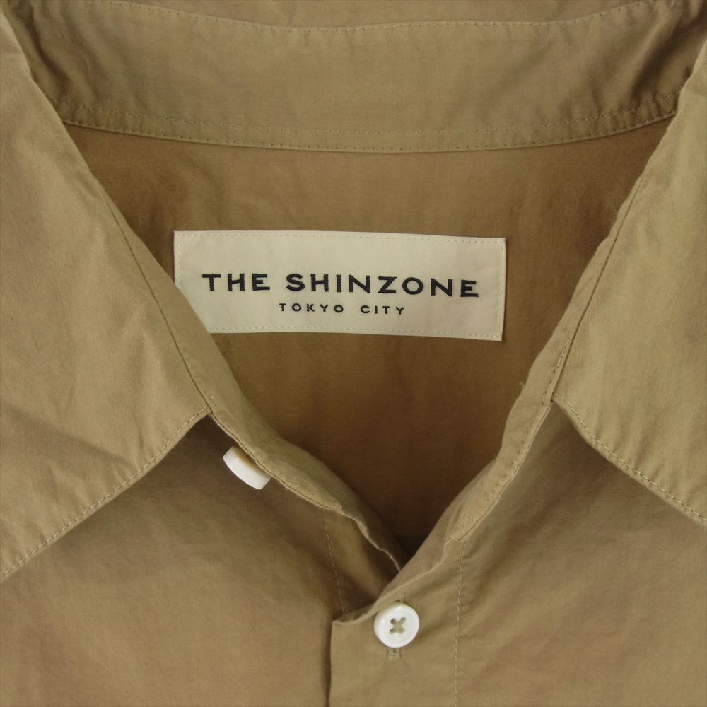 ザ シンゾーン 20SMSBL59 コットン ウィン ディシャツ 長袖 ブラウス カーキ系 FREE【中古】