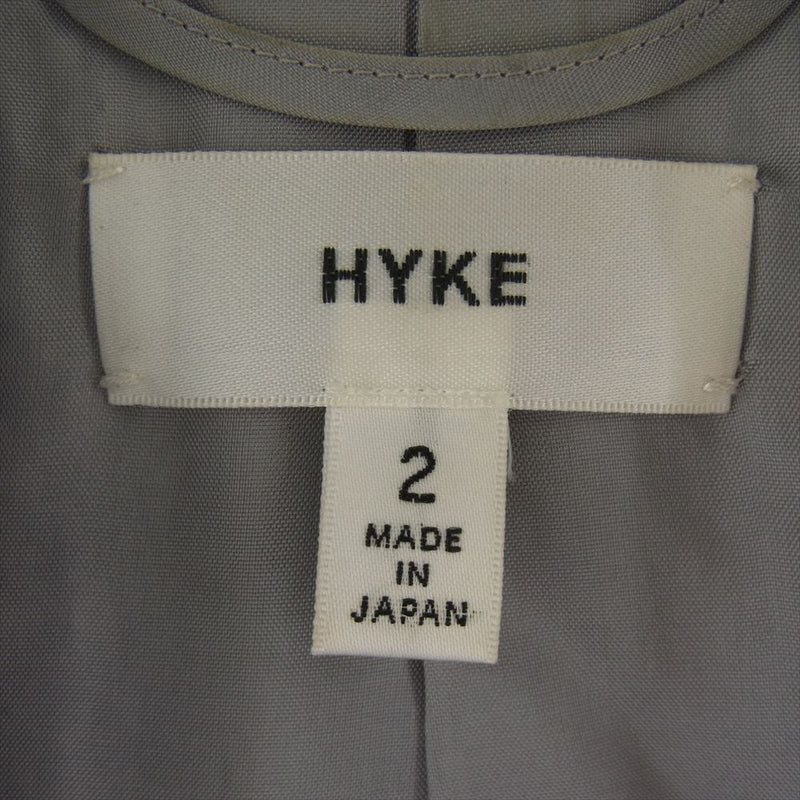 HYKE ハイク 142-17027 WOOL COAT ウール ロング チェスター コート グレー系 2【中古】