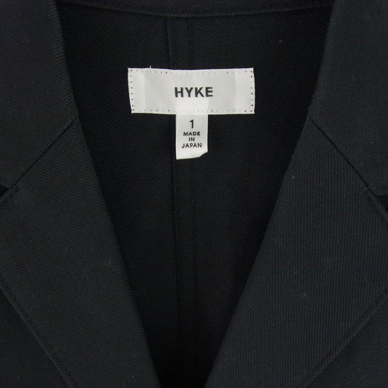 HYKE ハイク 141-17016 Shop Coat ショップ  ロング コート  ブラック系 1【中古】