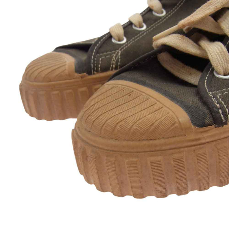 プロケッズ 観賞用 USA製 ハイカット スニーカー ブラック系 5.5【中古