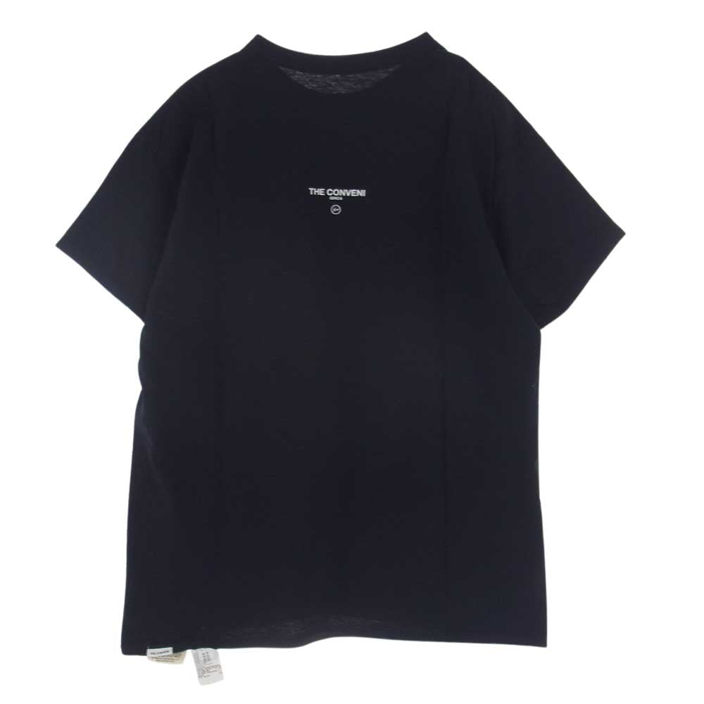 FRAGMENT DESIGN フラグメントデザイン PUM-20110-C THE CONVENI × PEANUTS Front Print Tee  ザ コンビニ ピーナッツ スヌーピー プリント 半袖 Tシャツ ブラック系 L ドミニカ共和国製【中古】