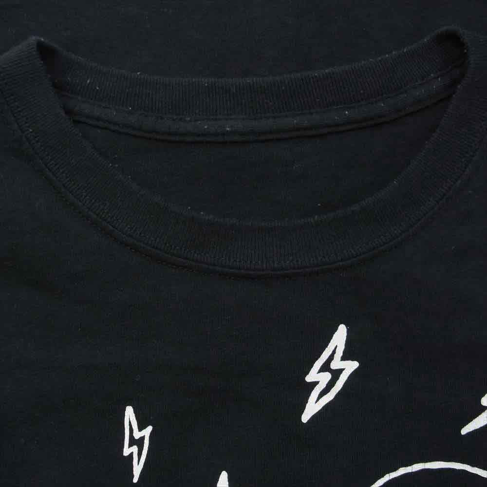 FRAGMENT DESIGN フラグメントデザイン PUM-20110-C THE CONVENI × PEANUTS Front Print Tee  ザ コンビニ ピーナッツ スヌーピー プリント 半袖 Tシャツ ブラック系 L ドミニカ共和国製【中古】