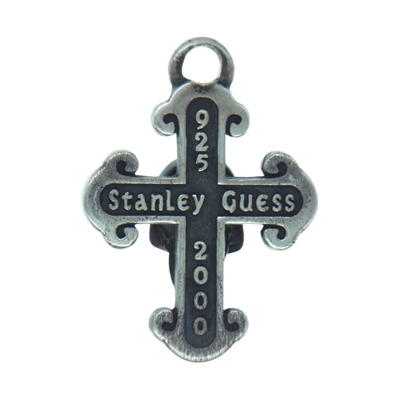 STANLEY GUESS スタンリーゲス スカル クロス ペンダントトップ シルバー系【中古】