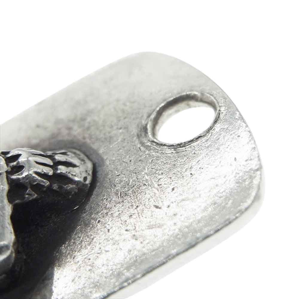 STANLEY GUESS スタンリーゲス スカル ドッグタグ スモール ペンダントトップ シルバー系【中古】