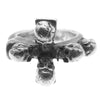 STANLEY GUESS スタンリーゲス 5スカル クロス リング シルバー系 10号【中古】