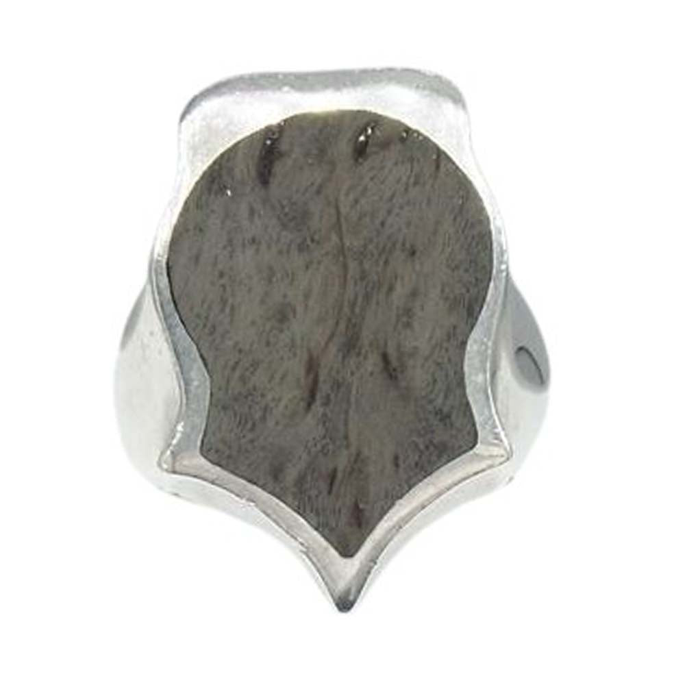 STANLEY GUESS スタンリーゲス ウッド ギター リング シルバー系 10.5号【中古】