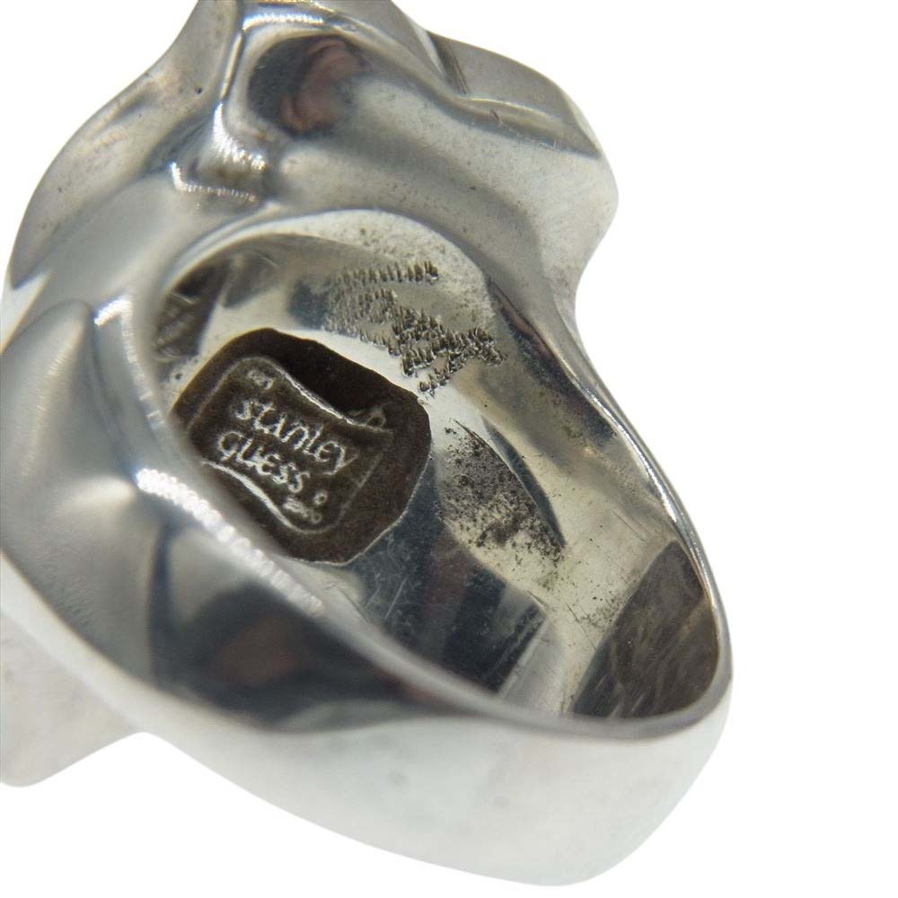 STANLEY GUESS スタンリーゲス ウッド ギター リング シルバー系 10.5号【中古】