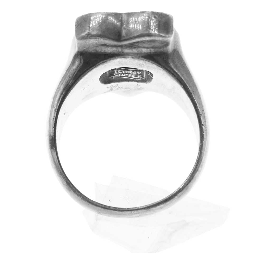 STANLEY GUESS スタンリーゲス ウッド ギター リング シルバー系 20.5号【中古】