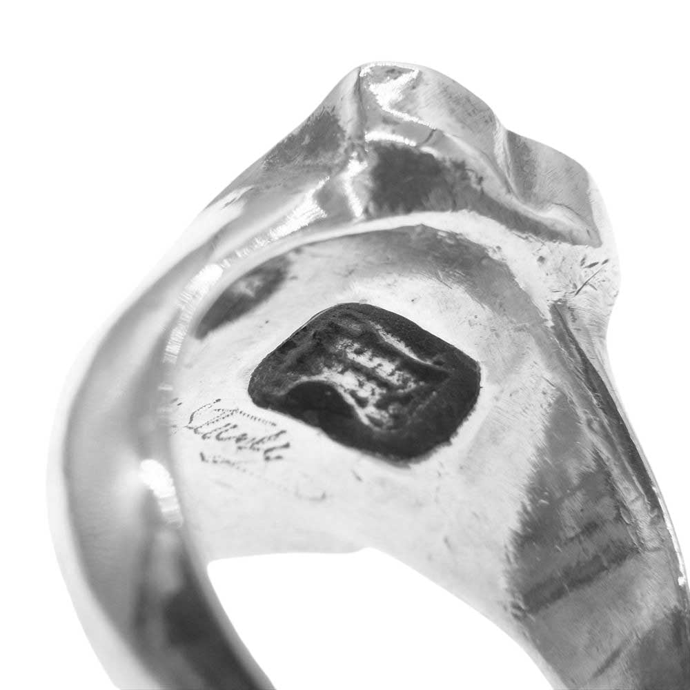 STANLEY GUESS スタンリーゲス ラージスカル ギター リング シルバー系 20号【中古】