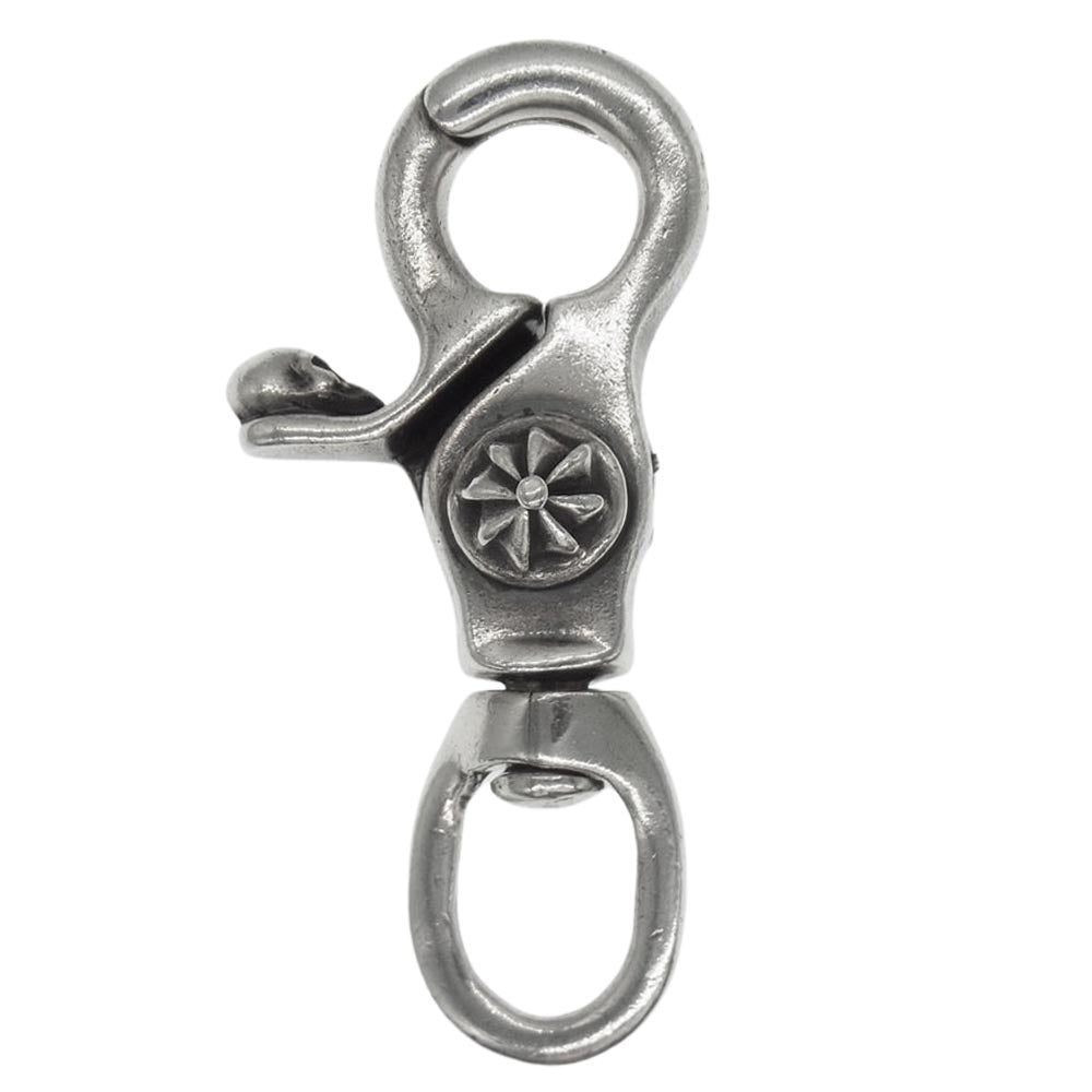 STANLEY GUESS スタンリーゲス ファンクロス スカルクリップ キーチェーンクリップ シルバー系【中古】