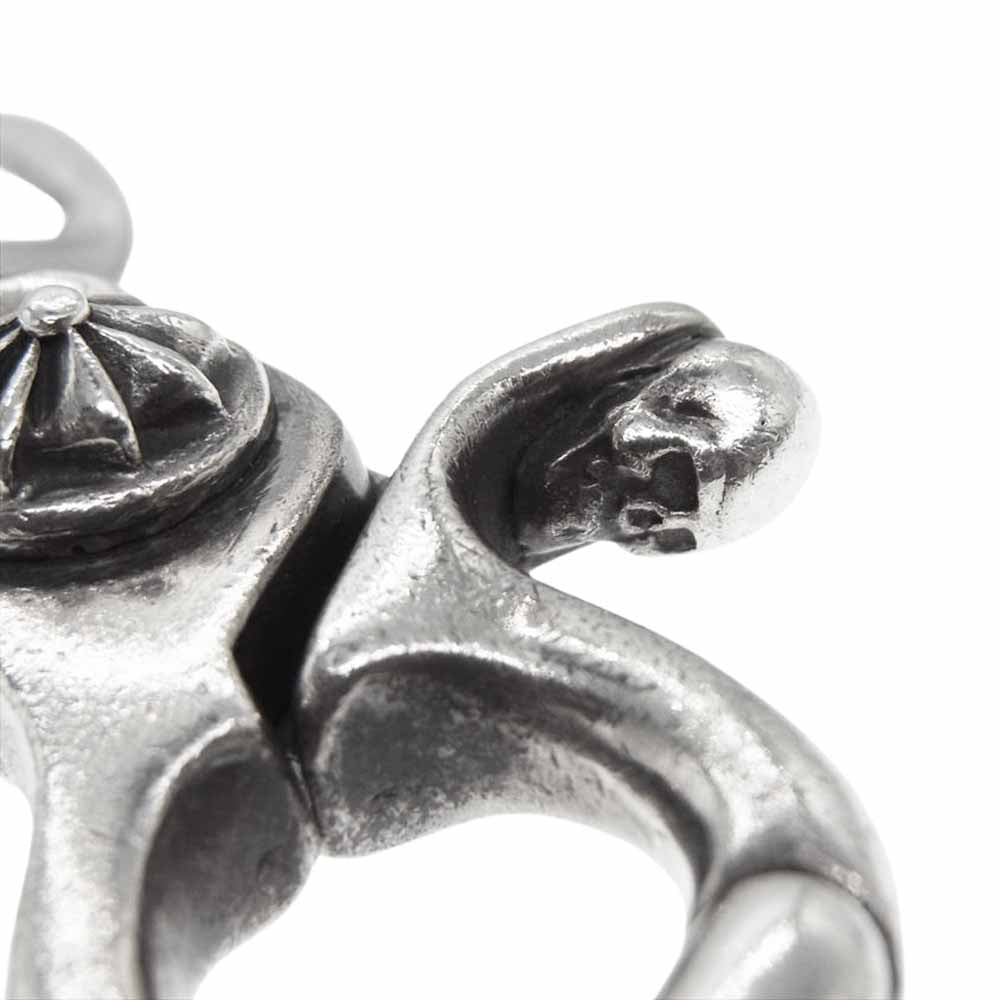 STANLEY GUESS スタンリーゲス ファンクロス スカルクリップ キーチェーンクリップ シルバー系【中古】