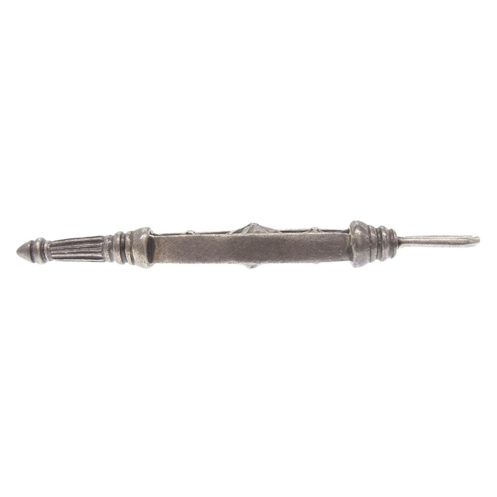 STANLEY GUESS スタンリーゲス 2サイドフォブ 3ファン キーホルダー キーリング シルバー系【中古】