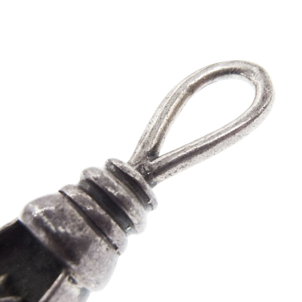 STANLEY GUESS スタンリーゲス 2サイドフォブ 3ファン キーホルダー キーリング シルバー系【中古】