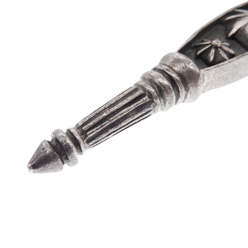 STANLEY GUESS スタンリーゲス 2サイドフォブ 3ファン キーホルダー キーリング シルバー系【中古】